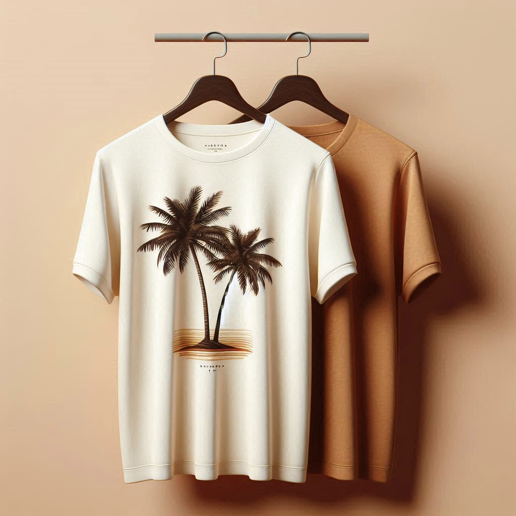 Palm Street Bundle of 2 Printed T-Shirts - PBUN2TS6 - Brown White