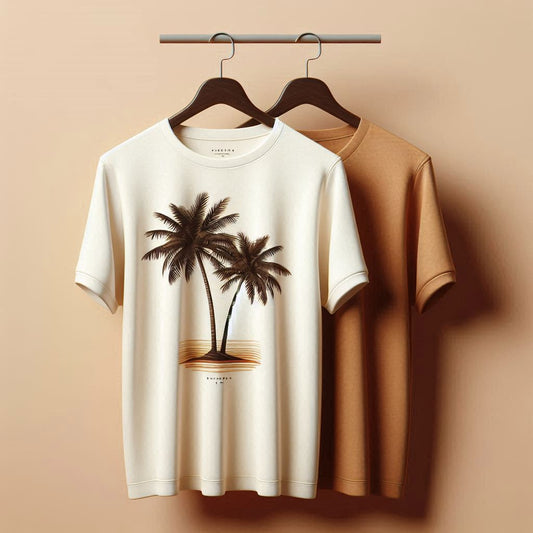 Palm Street Bundle of 2 Printed T-Shirts - PBUN2TS6 - Brown White